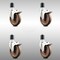 Service Caster 5 Inch 316SS High Temp Glass Filled Nylon 1-7/8 Inch Stem Caster Set Lock Brake SCC-SS316TTLEX20S514-GFNSHT-178-4 - alternate 1